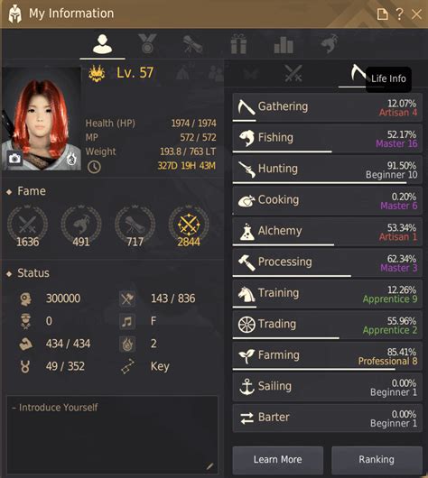 black desert highest level player.